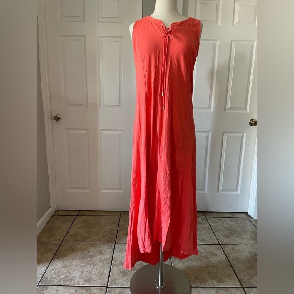 Isaac Mizrahi Coral Maxi Dress